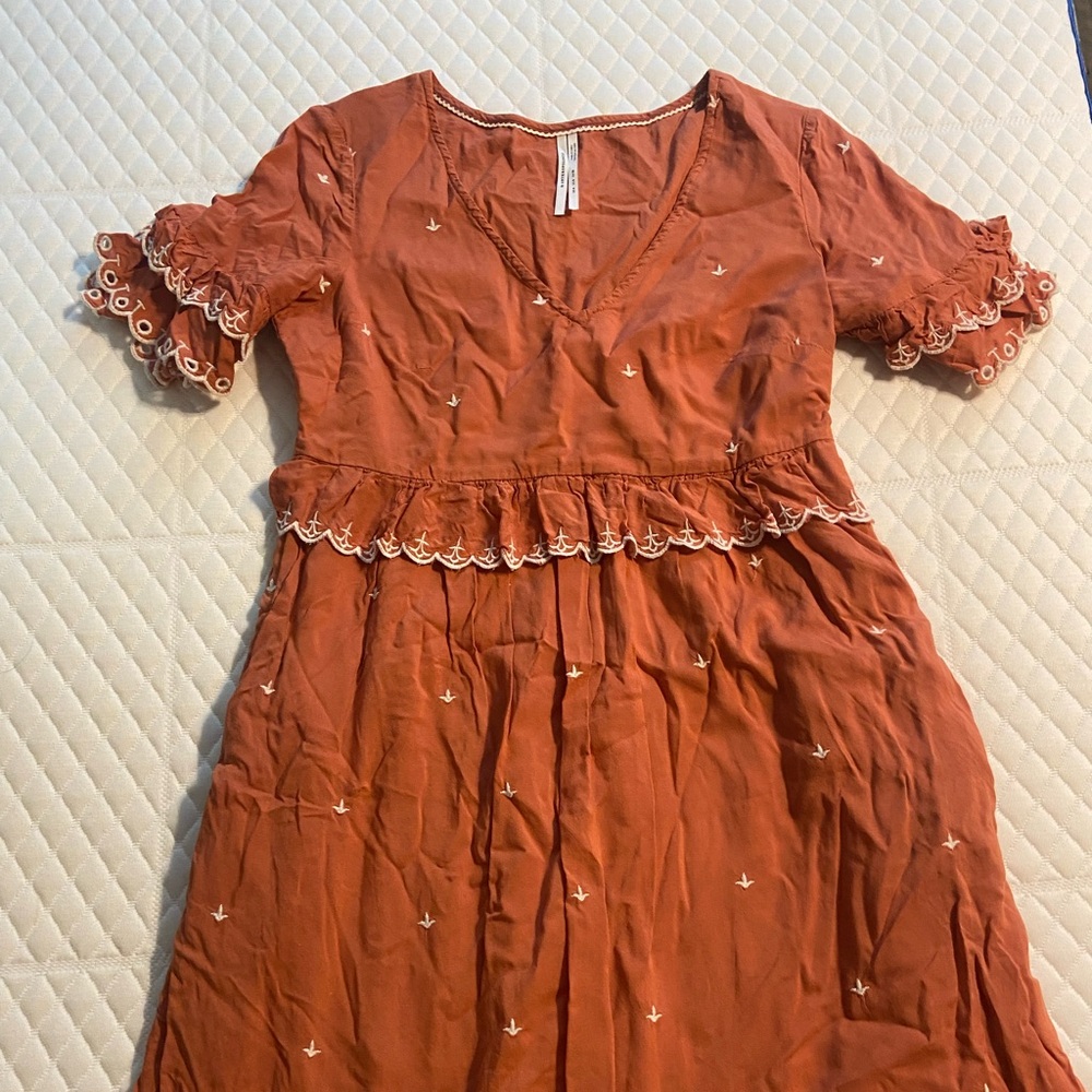 Women’s Anthropologie Burnt Orange Dress